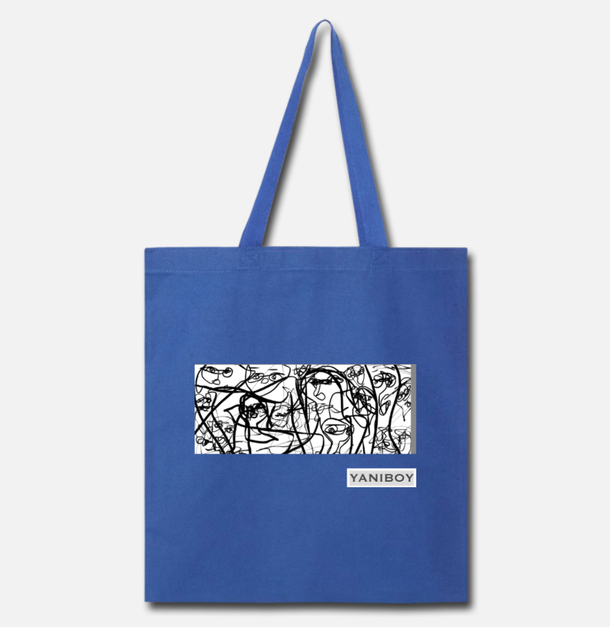 Blue YANIBOY Tote Bag